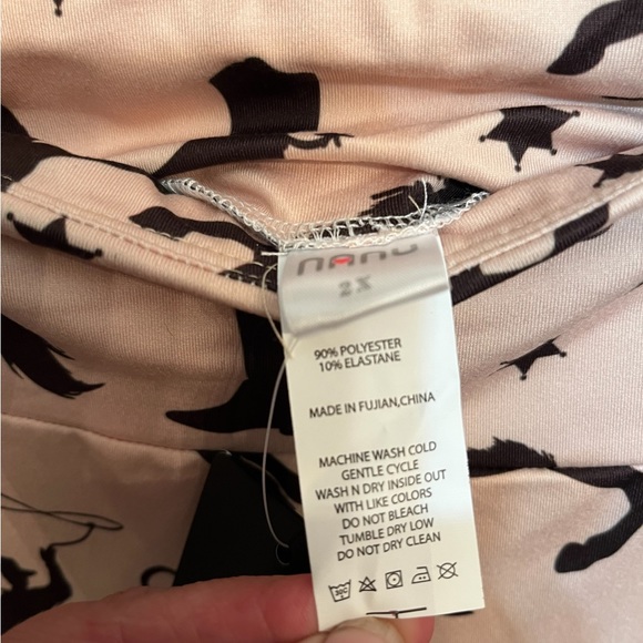 NWT Nanu Ladies lounge pants size 2X (fits small) waist is 18” flat 31” length - Picture 2 of 6